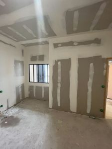 La chambre principale au début du chantier de rénovation d'appartement