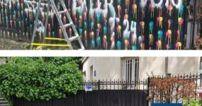 Avant Après nettoyage graffiti tag paris